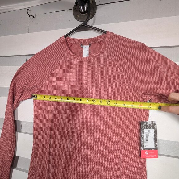 NEW Oiselle Flyout Shirt 6 or 8 Watch View Long Sleeve Running Top Rose Pink S - Picture 11 of 16